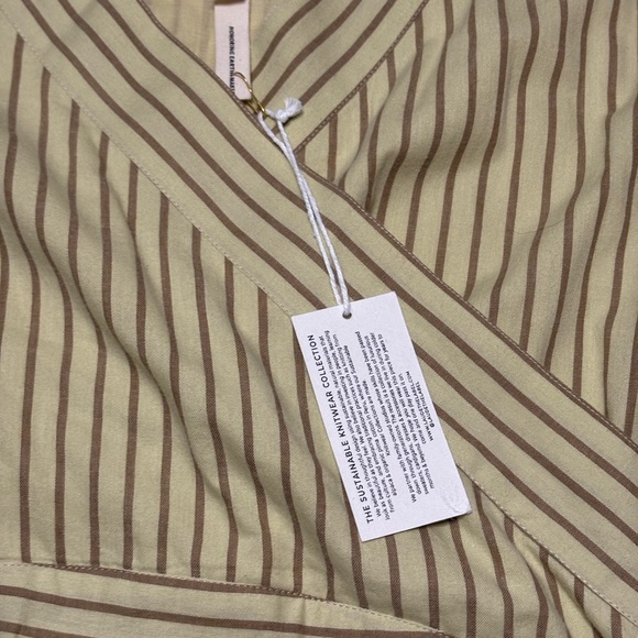 Laude the Label Beige Striped Long Sleeve Dress - Picture 4 of 13